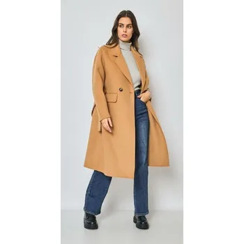 Kabát NA3035 Nana Love Francie barva: hnědá-camel, velikost: M