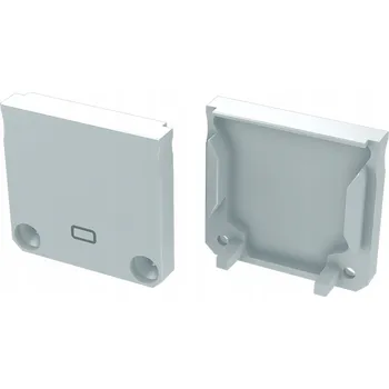 LED osvětlení Bílá koncovka profilu Dileda s otvorem