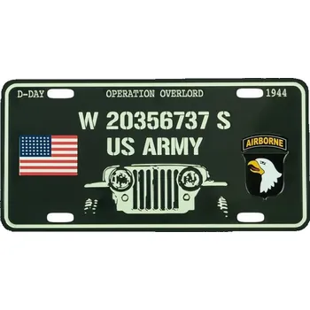 Plechová cedule Cedule plechová D-DAY WILLYS na auto