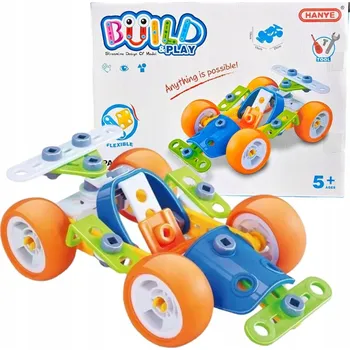 ostatní stavebnice Stavební šroubovací Stavebnice auto dílna šroubovák klíč 60 dílků