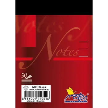 Blok Notes poznámkový blok A7 50 listů linkovaný