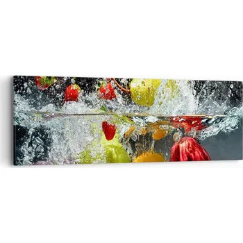 Obraz Obraz na plátně do obýváku ložnice 90x30 ovoce foto obrazy na zeď