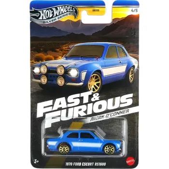 Hračka Hot Wheels Silver Series Fast & Furious Brian O'Conner 1970 Ford Escort RS1600
