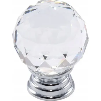 Obraz ÚCHYTKA KNOFLÍK NA NÁBYTEK, CHROMOVÁ + KRYSTAL 40MM GKS003-40 AMIX