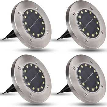 Venkovní osvětlení Solární lampa Masterled , stříbrná, 11,5 cm, 4 ks