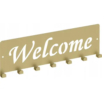 Věšák Šatní ramínko kovový Domer zlatý