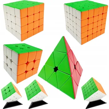 Hlavolam KOSTKA MoYu SADA 3x3 4x4 5x5 Pyramida RYCHLÁ