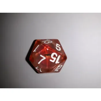 Příslušenství k deskovým hrám TLAMA games Hrací kostka dvacetistěnná D20 s okem Barva: Červená