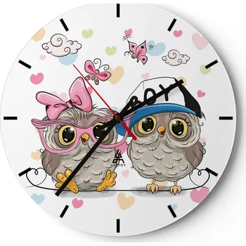 Hodiny Nástěnné hodiny do kuchyně 30x30 Pro děti Skleněné hodiny do obýváku Tiché