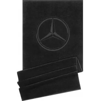 autokoberec RUČNÍK MERCEDES-BENZ S LOGEM ČERNÝ KOUPELNOVÝ