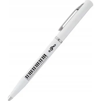 Hudební propiska s klaviaturou piana - bílá