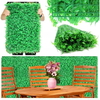 umělá květina Zelená Stěna Mata Panel Rostliny Sztuczny Żywopłot Vertikální Zahrada Kryt
