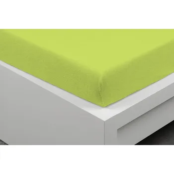 Prostěradlo Tibex Prostěradlo FROTÉ jarní zelená 90 x 200 cm