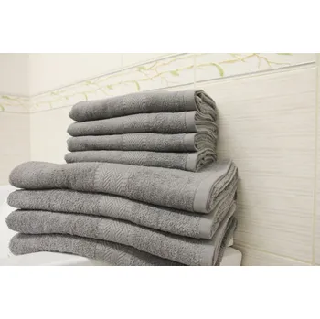 Osuška Tibex Osuška PAM šedá 70 x 140 cm