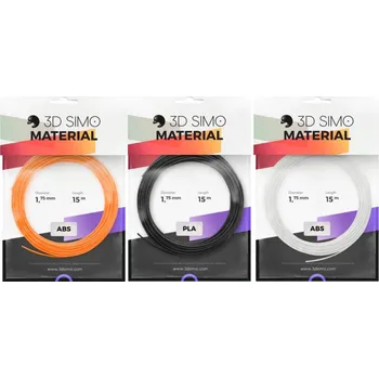Filament Filament ABS 3DSimo 1,75 mm 60 g bílý