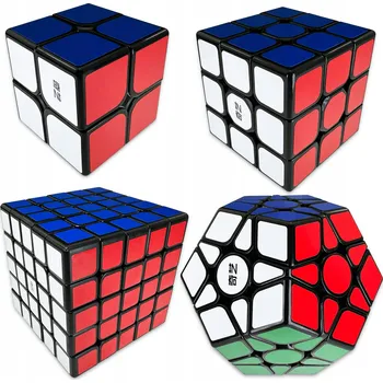Obraz SADA KOSTEK 2X2 + 3X3 + 5X5 + Megaminx QiYi ORIGINÁLNÍ PROFESIONÁLNÍ