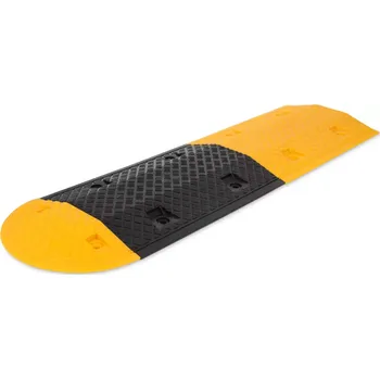 Dopravní zařízení Černo-žlutý plastový průběžný zpomalovací práh (sada) - délka 36 cm, šířka 240 cm, výška 4 cm