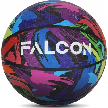 Míčový sport Basketbalový míč Falcon vícebarevný, velikost 7, 550-600 g