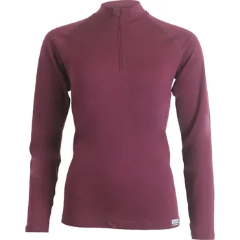 Dámská mikina LAURA dámská merino mikina - Vínová 3838 / M / Vínová