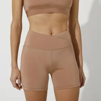deka Sportovní šortky s tvarujícím efektem zadečku, mikrovlákno kaštanová 38/40