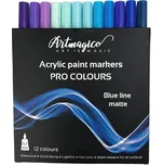 Artmagico Acrylic Paint Markers Pro Colours 12 ks