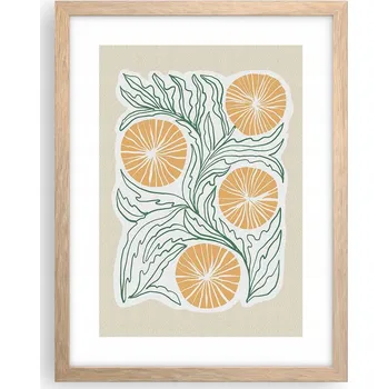 Obraz Obraz plakát v rámu světlý dub do obýváku 30x40 boho foto plakáty na zeď