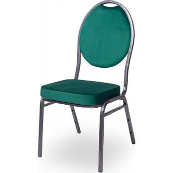 Jídelní židle Křeslo banketní Herrmann velur zelené