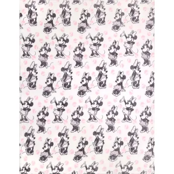 Prostěradlo Přehoz Disney polyester 120 cm x 150 cm bílý