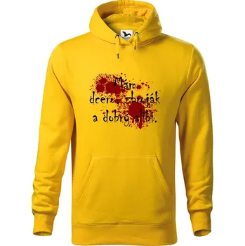 Pánská mikina DOBRÝ TRIKO Pánská mikina s potiskem Mám alibi Velikost pánské mikiny: L, Barva: Žlutá