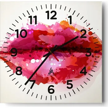 Hodiny Nástěnné hodiny do obýváku 40x40 Abstrakce Tiché hodiny Skleněné hodiny Bez hlučnosti