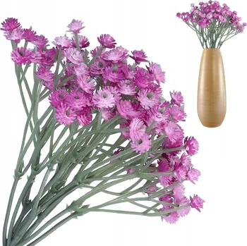 umělá květina UMĚLÉ KVĚTINY JAKO ŽIVÉ sádrovka umělé květy na hřbitov kytice velké fialová