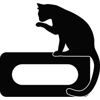 Samolepící dekorace Samolepka pod trojitý vypínač Kočka