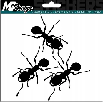 Samolepicí dekorace na vozidlo SAMOLEPKA na auto MRAVENCI MRAVENEČCI 13x15