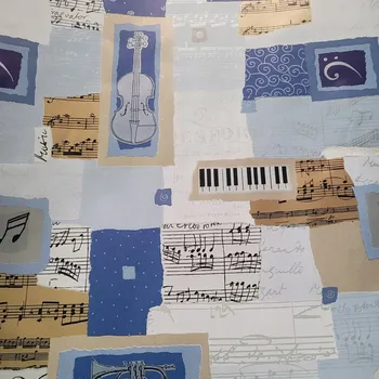 Obraz Balicí papír 57cm x 2m, motiv noty (2m497)