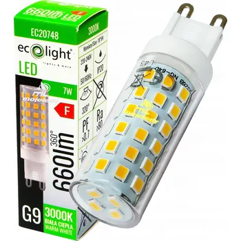 Žárovka LED žárovka G9 7W 660Lm 3000K teplá bílá, ekvivalent 45W