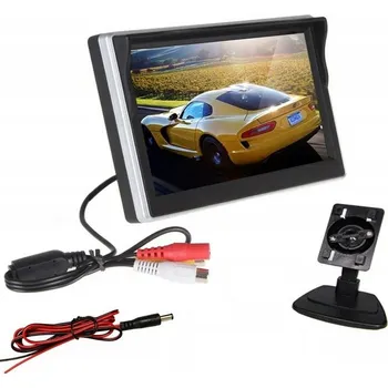Autoelektronika 5" monitor do couvací kamery do auta, displej pro parkování + stojan