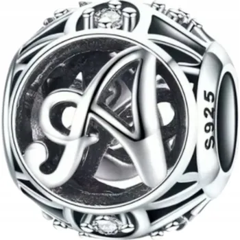 Přívěsek Charms Přívěsek Písmeno A Stříbro 925