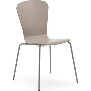 Jídelní židle Židle MILLA, šedé nohy, jílově šedá