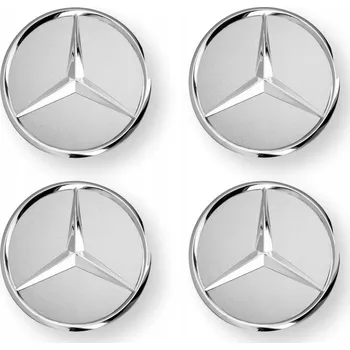 autokoberec MERCEDES Víčko kolíček 74 mm, sada 4 kusů, ORIGINÁL