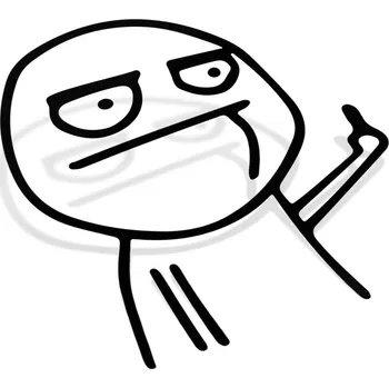 Samolepicí dekorace na vozidlo Samolepka Fuck You - 10x10