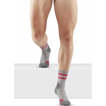 Pánské ponožky Pánské kompresní ponožky na trekking s merino vlnou, model Hiking 80's CEP, krátké