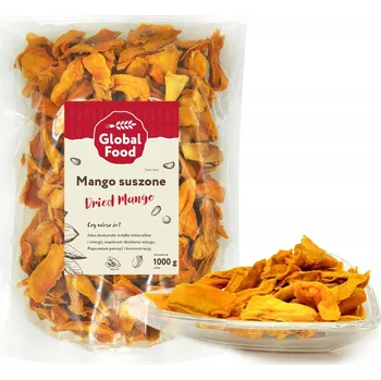Sušené ovoce Sušené mango Global Food kousky přírodní 1000 g