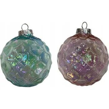 Vánoční dekorace Vánoční Koule průhledná vánoční koule 8 cm 1 ks