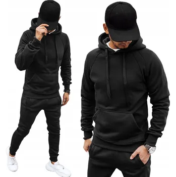 Pánská mikina HLADKÁ PÁNSKÁ MIKINA KLOKANKA S KAPUCÍ bx5559 - XXL