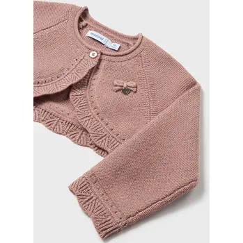 Dívčí svetr, bolerko Mayoral 308 růžový barva: růžová, Rozměr: 12 měsíců, 80 cm