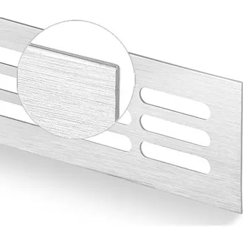 Větrací mřížka Act Větrací mřížka 250 mm (kartáčovaný eloxovaný hliník) Výška: 80 mm