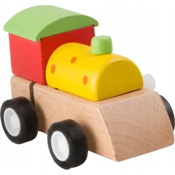 Vláček a vláčkodráha Mini vláčky vícebarevné small foot 3214