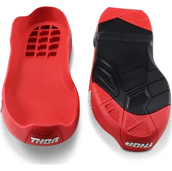 Moto oblečení Sada podrážek Thor Radial černá/červená 10 - 44,5