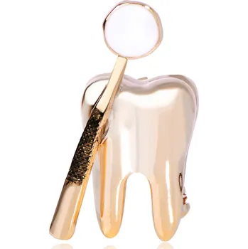 Brož B-TOP Brož ZUBNÍ LÉKAŘ Druh barvy: Zlatá