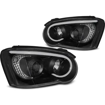 Přední světlomet Přední světla s LED pro Subaru Impreza II GD 03-05 černá
